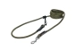 Preview: EASYLONG Hundeleine - M - 3m - olive mit rot und lila Linien